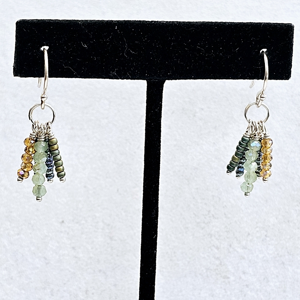 Silpada 925 Beaded Dangle Earrings